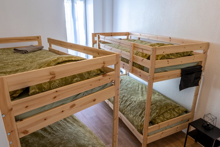 سريران بطابقين، مثاليان لـ 4 أشخاص بشكل مريح