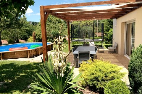 Villa with pool Vic Le Comte (near Clermont)