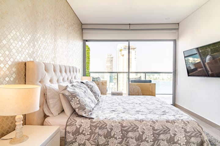 אלקואה עם נופים מרהיבים של המפרץ הקסום של קרטחנה...