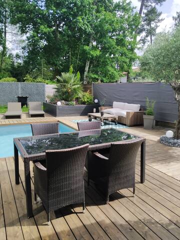 Villa + piscine chauffée entre Lacanau et Bordeaux gallery image 4