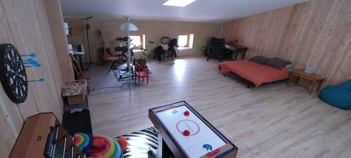 El ático/espacio de ocio