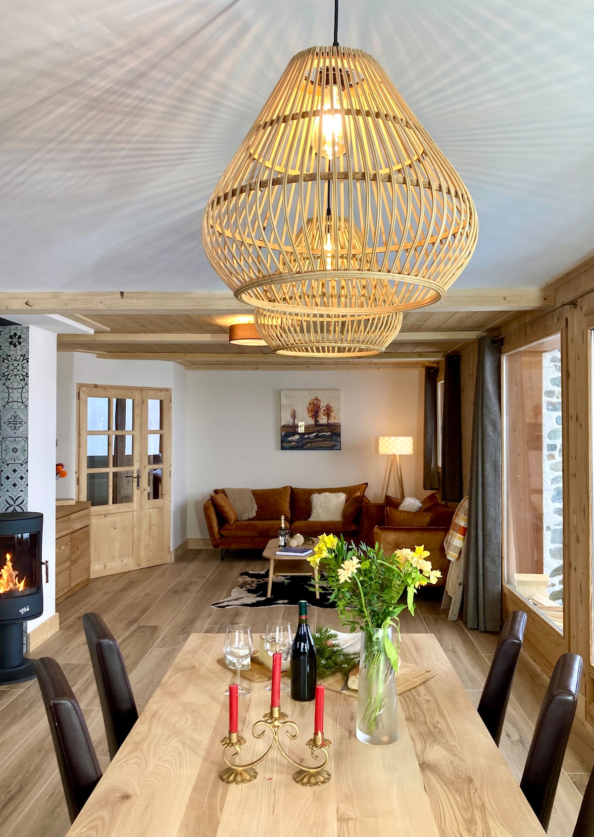 Popular Airbnb listing: 110 m² apartment at the foot of the slopes in Montvalezan