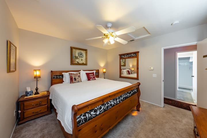 General Sherman - Bedroom #3 upstairs with an incredibly comfortable king bed