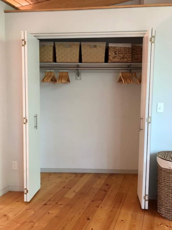 Upstairs master bedroom closet