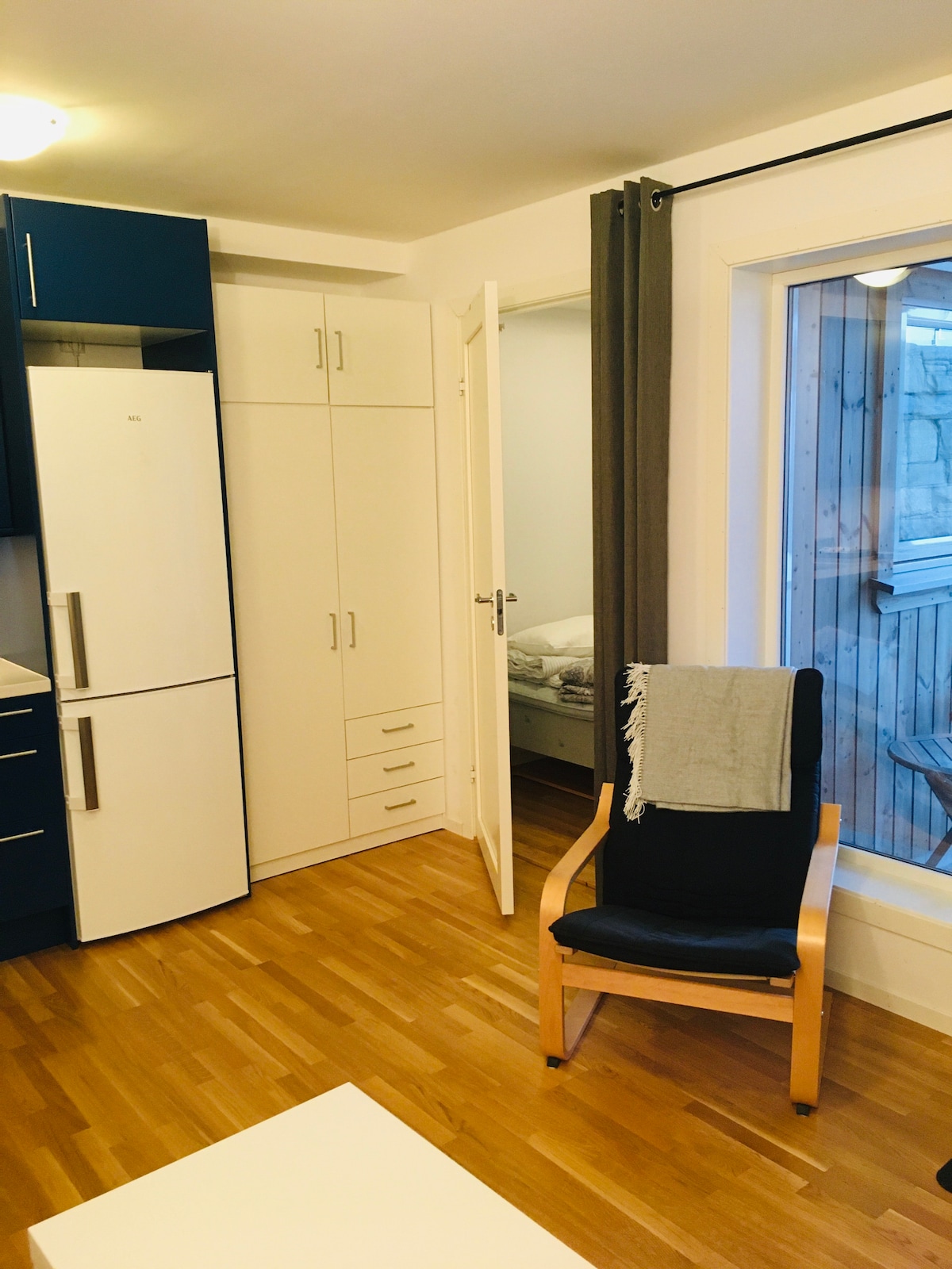 Chumba cha kulala cha kujitegemea chenye kitanda cha sentimita 120