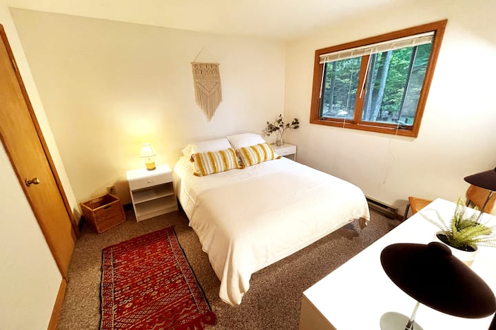 Bedroom 3, looking out to the beautiful greenery. 