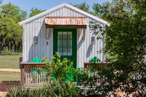Popular Airbnb listing: Glamping in Spicewood~ Cabin 3 The Sonnie in Austin Suburbs