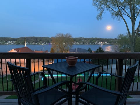 Mississippi River and Downtown LeClaire views