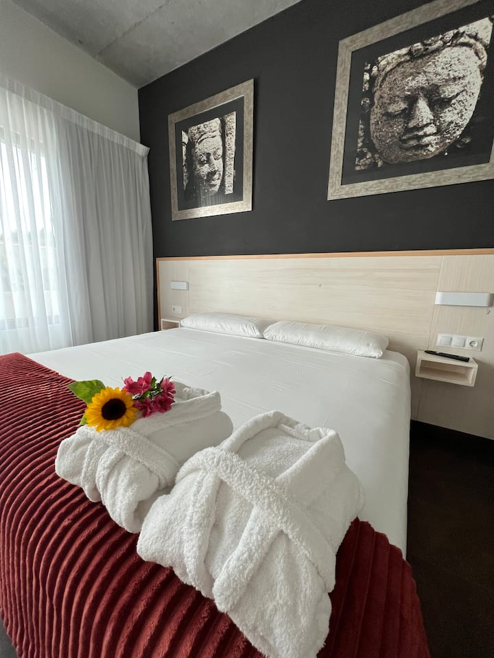 2x2 เตียงในห้องพักขนาด 20 เมตร