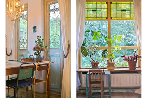 Attractive house, huge sunny garden edge of forest