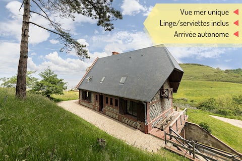 Norman House, Sea ★ View, ★ Quiet, 10 min from Étretat