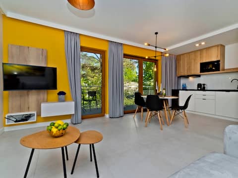 Top performing Airbnb: BlueApartPL Charming apartment with two bedrooms in Gmina Jastarnia