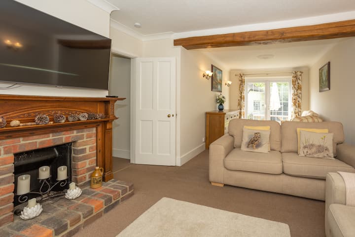 舒适的休息室，有50英寸的智能电视