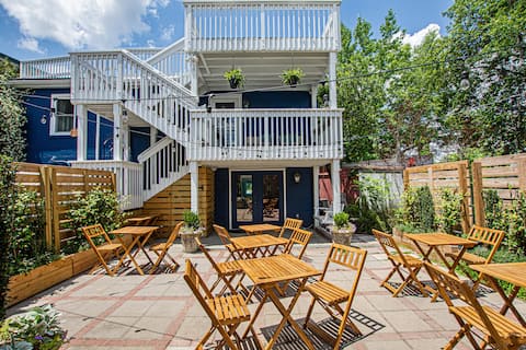 Chic Loft over The Azalea Cocktail Bar & Garden