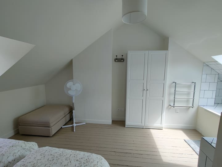 Bedroom with bathroom