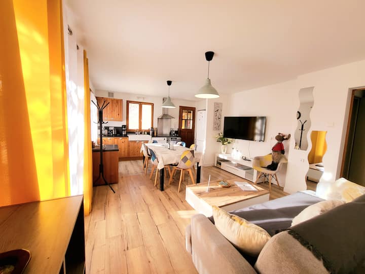 Kuchyňa v obývačke