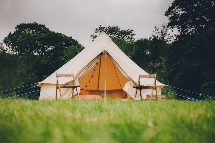 2 Person Bell Tent at The Blue Pool Camping - Tents for Rent in Furzebrook,  England, United Kingdom - Airbnb