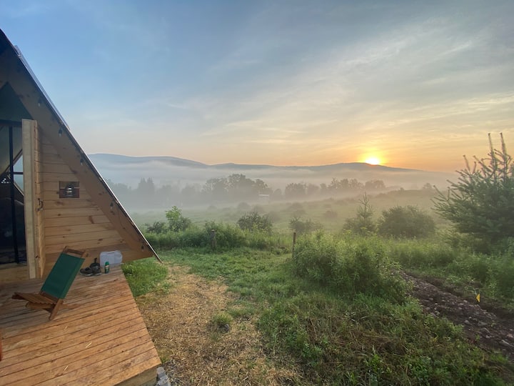 Diamond Notch Mini Aframe, Spectacular Views Tiny houses for Rent
