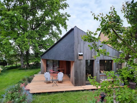 Charming little farmhouse in a quiet countryside setting.