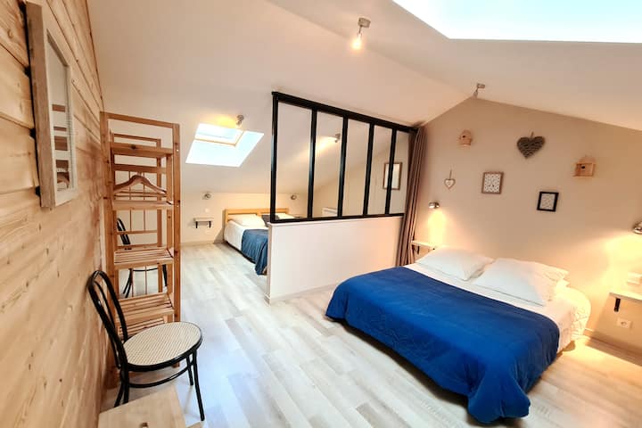 小Gaverie卧
室2张双人床140