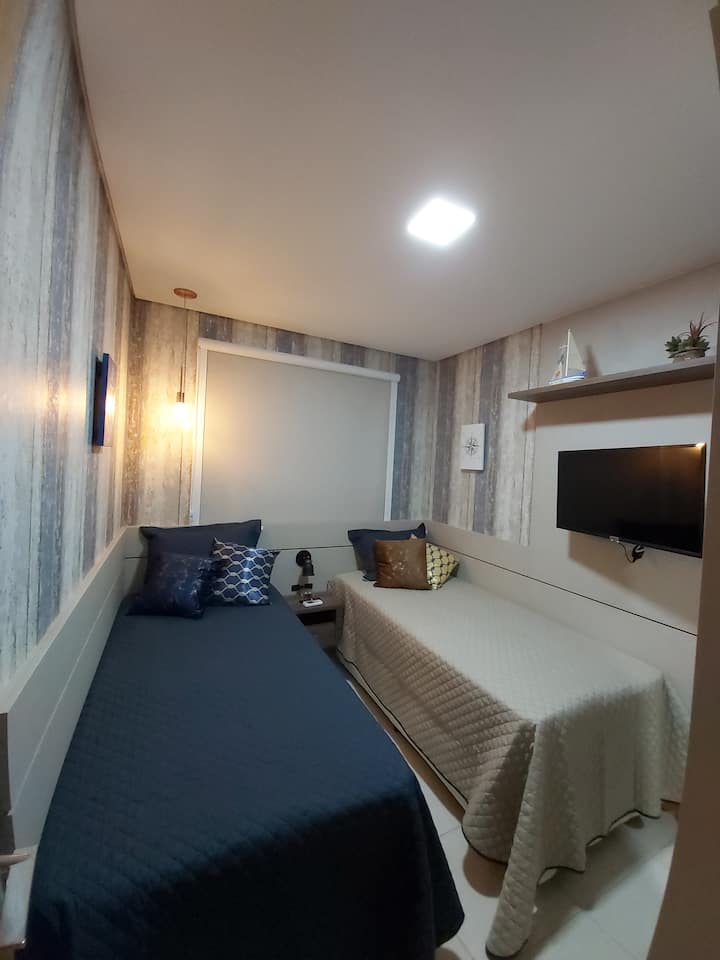 Chumba kimoja na TV.