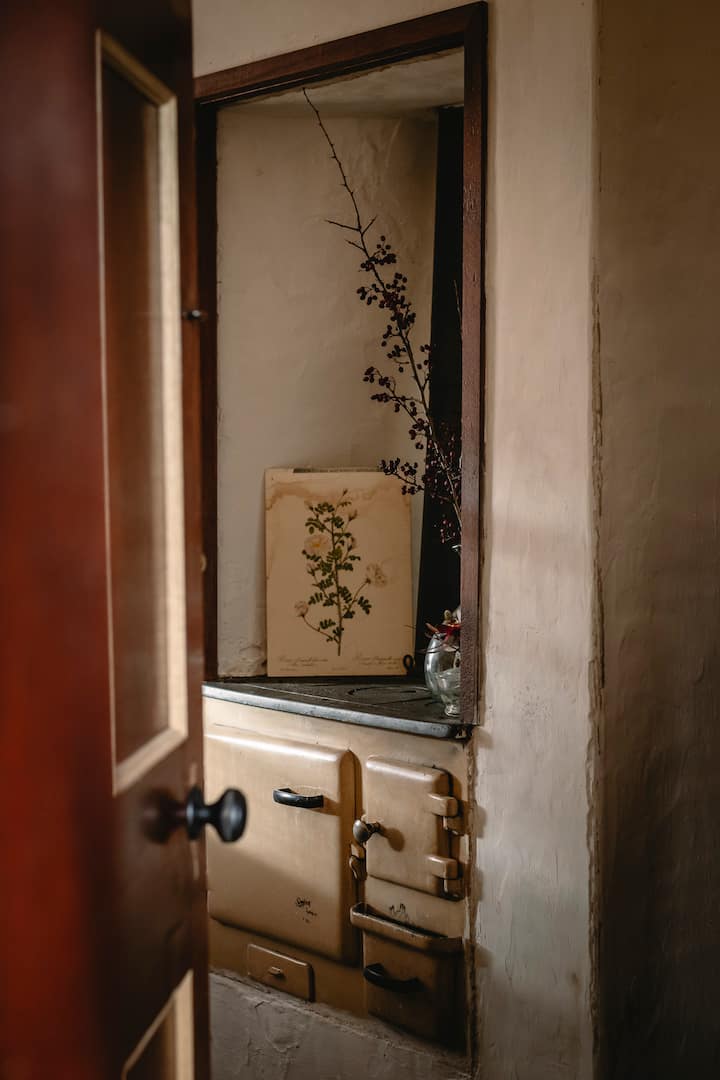 The double room with the old oven. This room was once the heart of the home being the old kitchen.