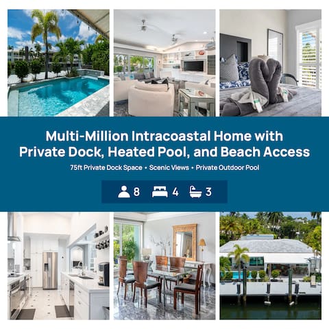 Casa Flamingo – Intracoastal w/ Heated Pool & Dock