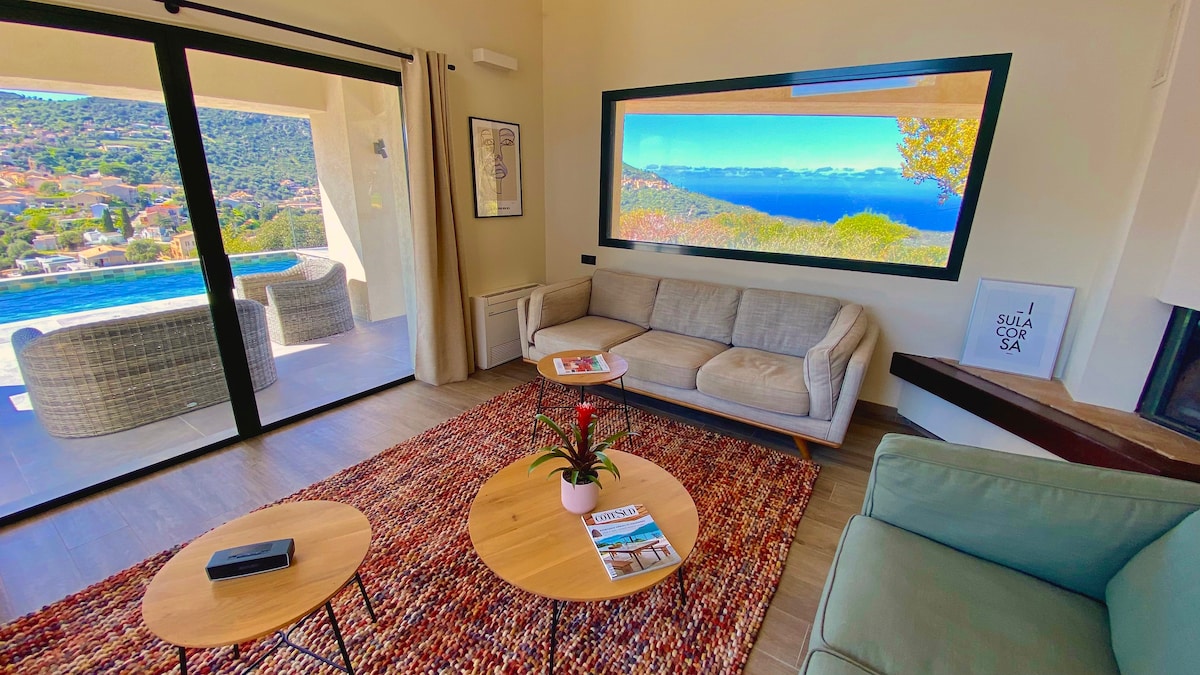 Successful Airbnb property: Villa Corsa L'Île-Rousse, swimming pool, superb sea view in L'île Rousse