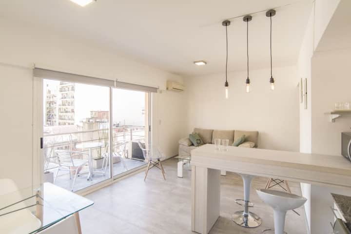 Квартира с 1 спальней с балконом в Palermo Queens