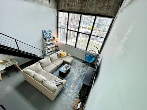 Swanky loft at Historic Peters Cartridge Factory
