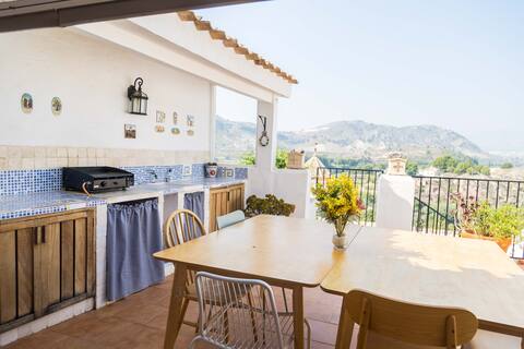 Village house with incredible views!