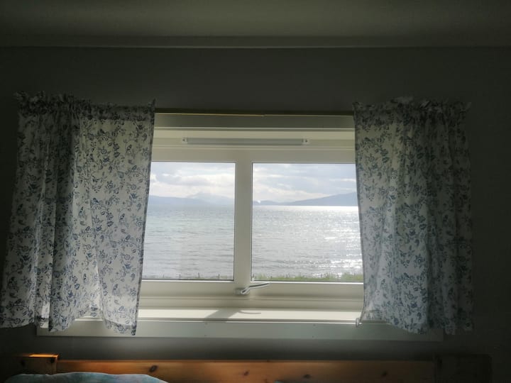 Ocean view from bed