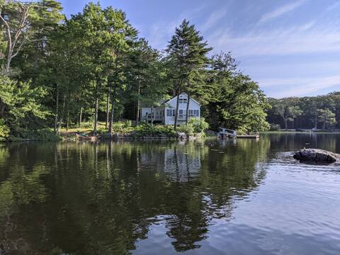 Waterfront home on beautiful Biscay Pond in Maine