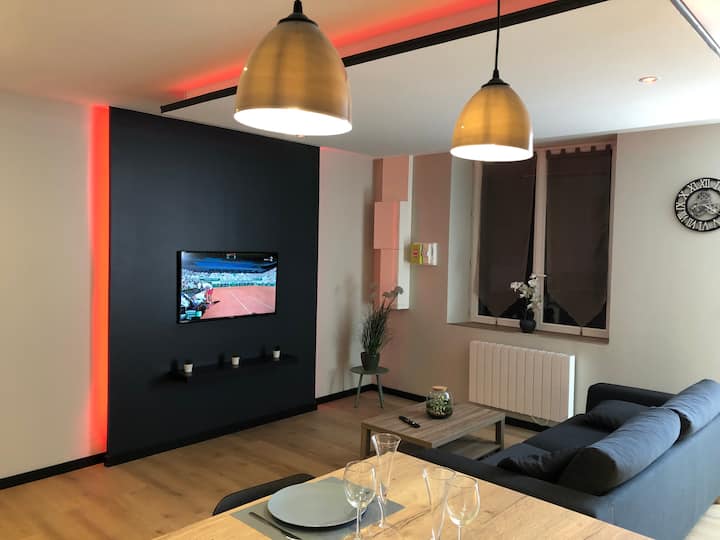 Nid D’amour- Spa- Superbe Appartement Avec Jacuzzi - Dole