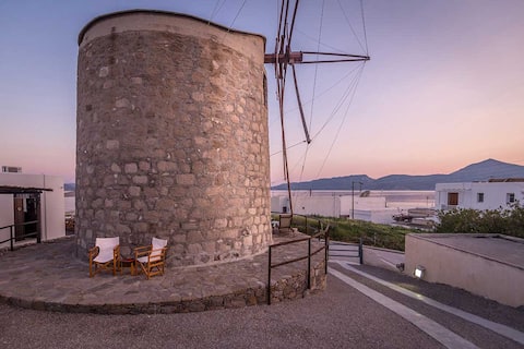 The windmill in Milos' port