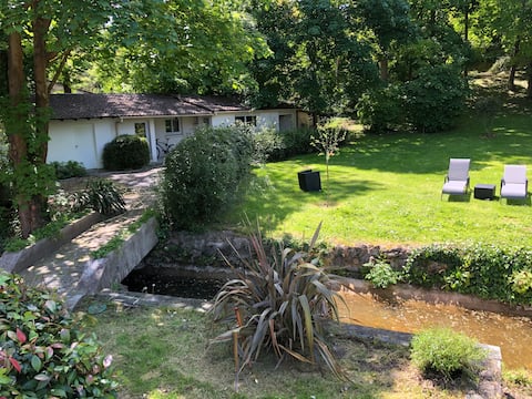 Small house by the river Seine