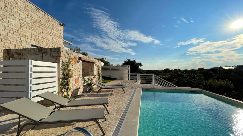 Villa privata Harmonia con Trulli e piscina