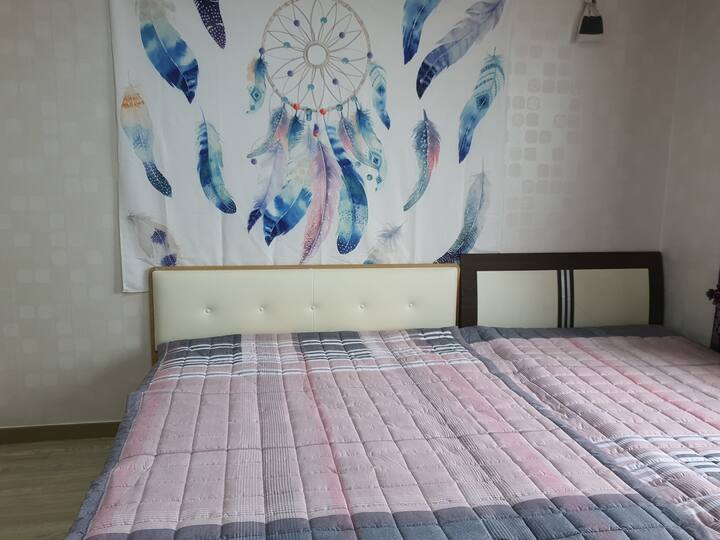 This is a sea view room overlooking the sea!