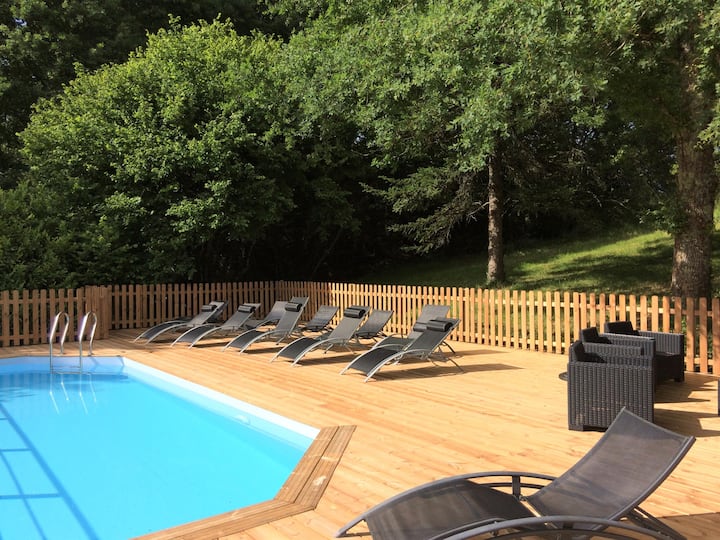 Périgord, Villa Du Chêne Avec Piscine - Dordogne