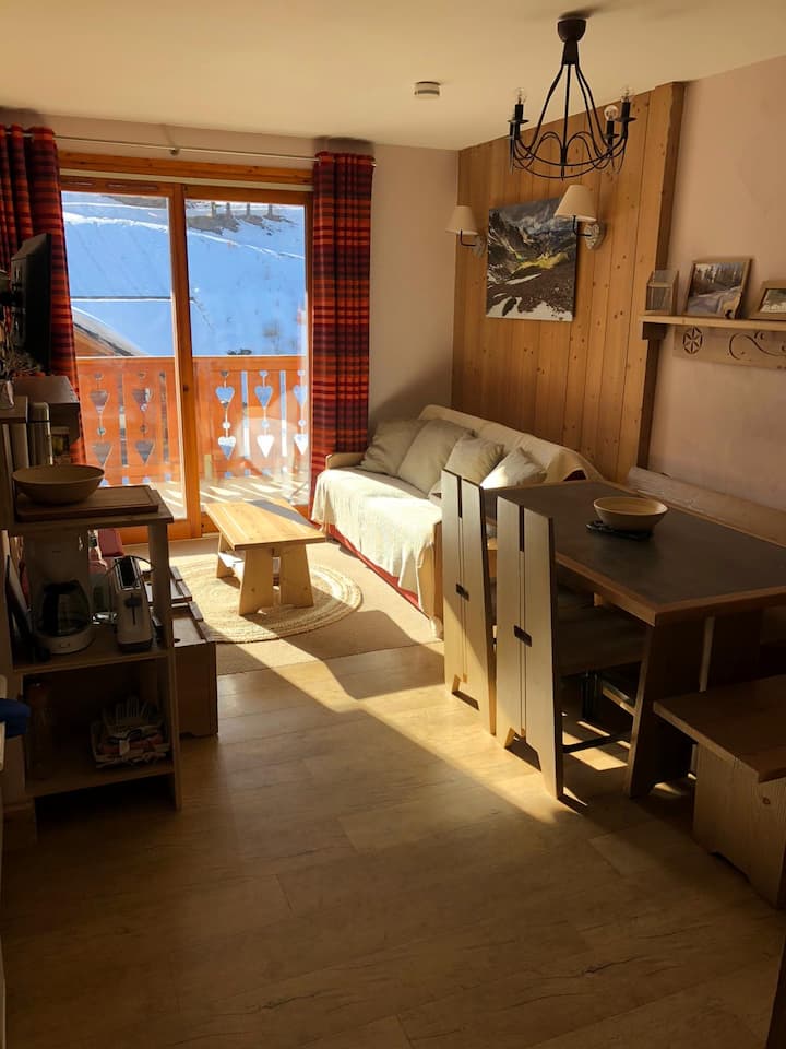 Beau Duplex 6adult/8c-skis Aux Pieds-piscine-sauna - Risoul