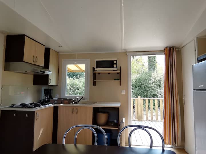 Mobile Home 6 Personnes Climatisé, Avec Terrasse. - Saint-Chéron