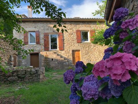 Charming house made of Ardèche stone,"Le Chabràs"