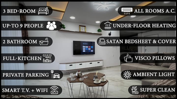 3b/5 Designed & Equipped For A Comfortable Stay ! - Bursa
