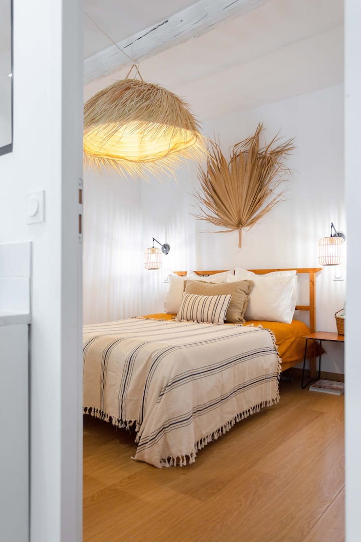 Coin nuit dans une ambiance bord de mer. 