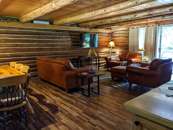Cozy living room for movies, discussions, and naps.