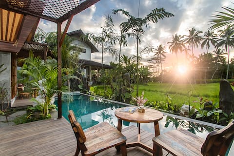 Peaceful Sanctuary 2BR Villa with Ricefield Views