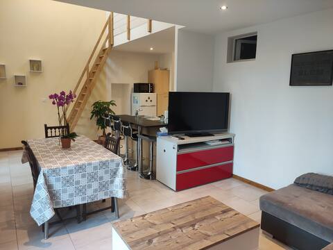House near train station with outdoor area