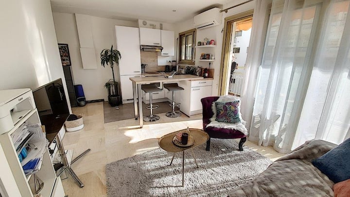Studio à 300 M Des Plages Et De La Vieille Ville - Antibes