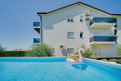 Successful Airbnb property: Black Diamond Apartment- Three Bedroom Apartment with Terrace and swimming pool in Vilanija