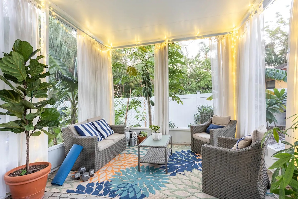 Besloten Cabana Zitplaatsen.